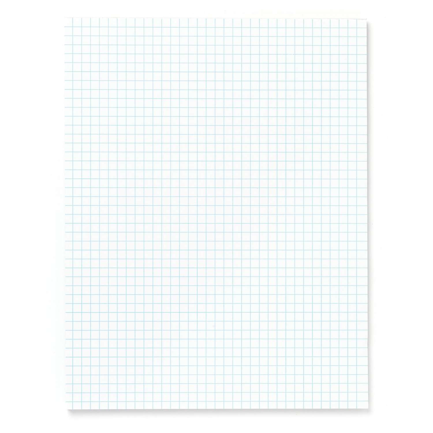 Office Depot 4 in. W X 4 in. L Quad Ruled Gummed White Quadrille Pads ...