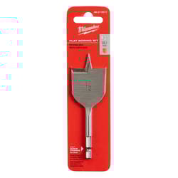 Milwaukee 1-1/2 in. D X 4.5 in. L Flat Boring Auger Bit Carbon Steel 1 pc