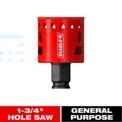 Diablo 1-3/4 in. Diamond Grit 5.52 in. L X 1/4 in. D Hole Saw