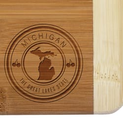 Totally Bamboo State Stamp 8 in. L X 5.75 in. W X 0.5 in. Bamboo Cutting Board