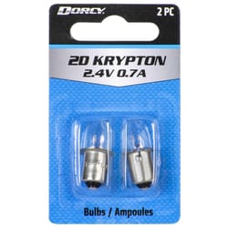 Dorcy 2D Krypton Flashlight Bulb 2.4 V Bayonet Base