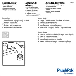 Plumb Pak 3/4 in. Chrome Plated Faucet Aerator