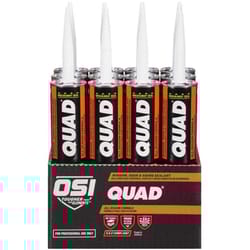 OSI Quad White Elastomeric Polymers Door/Siding/ Window Sealant 10 oz