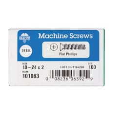 HILLMAN No. 10-24 Ga. X 2 in. L Phillips Flat Head Zinc-Plated Steel Machine Screws 100 pk