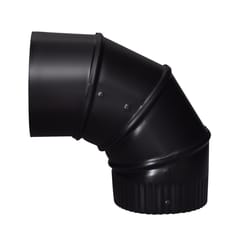 Imperial 3 in. D X 3 in. D Adjustable 90 deg Galvanized Steel Stove Pipe Elbow