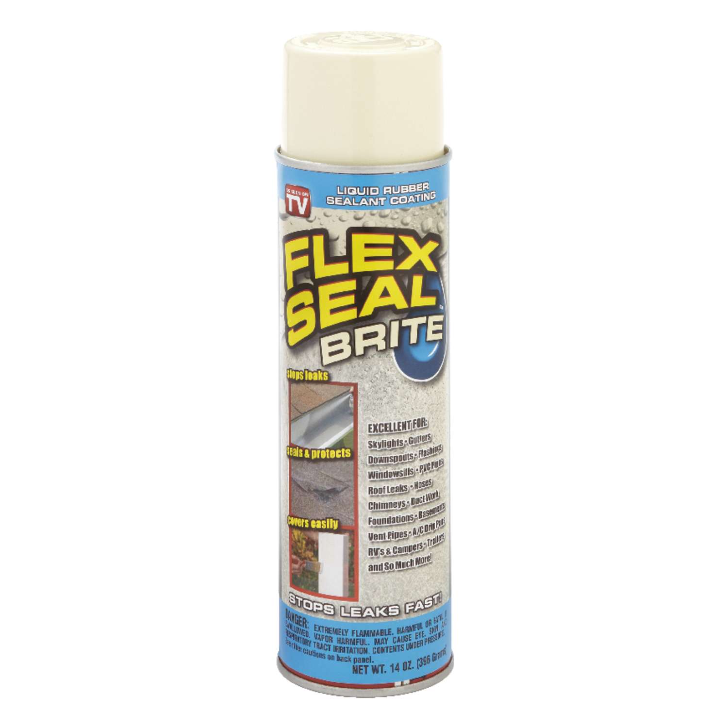 Flex Seal Satin Off White Rubber Spray Sealant 14 oz. Ace Hardware