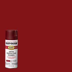 Rust-Oleum Stops Rust Satin Heritage Red Spray Paint 12 oz