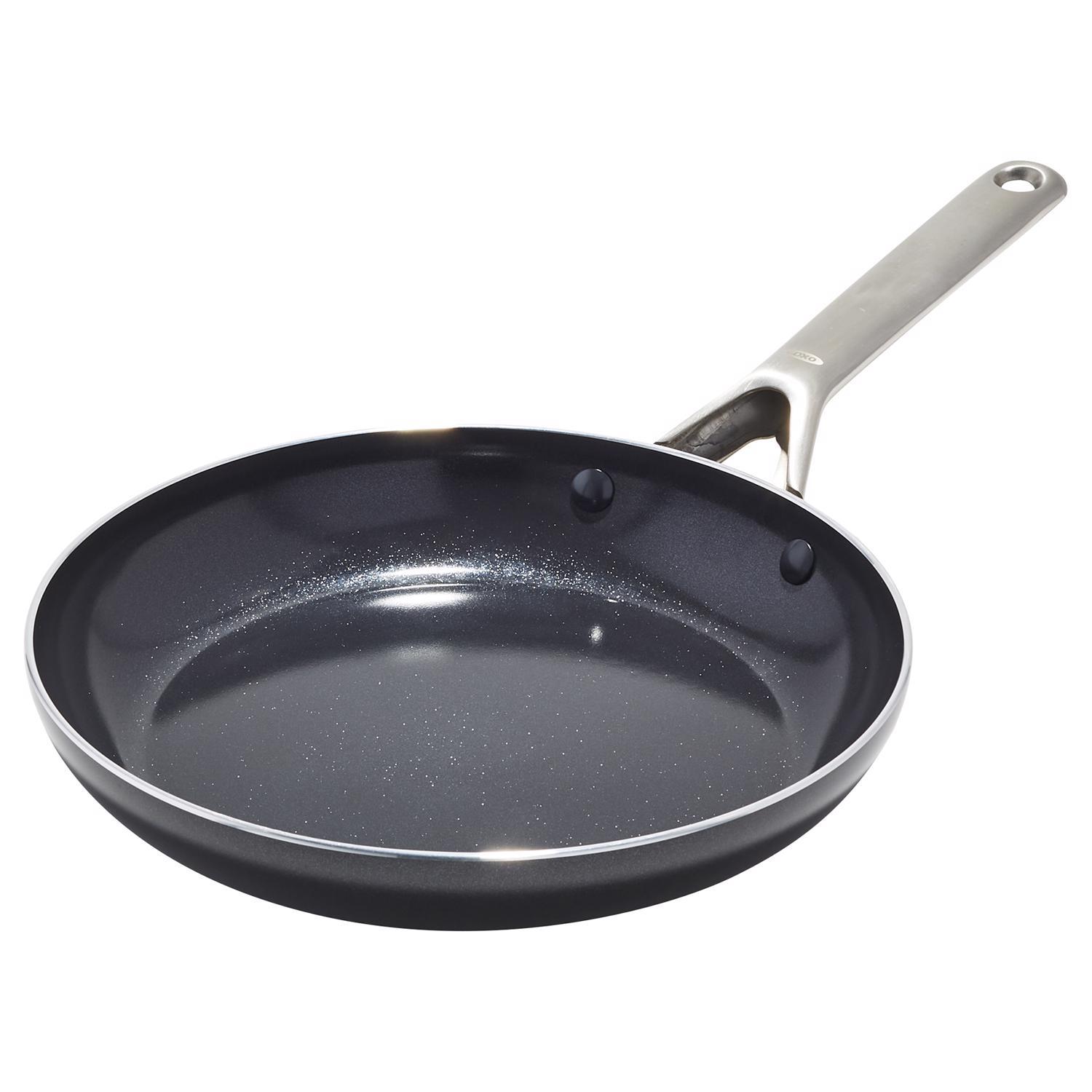 OXO Agility Ceramic Coated Aluminum Fry Pan 12 in. Black Sansujyuku sansujyuku.com