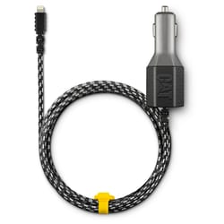CAT USB Charge and Sync Cable 6 ft. Black/White