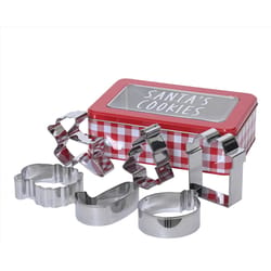 Decoris Cookie Cutter Set Silver 6 pc