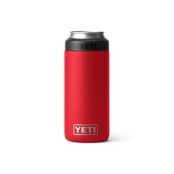 YETI Rambler 12 oz Rescue Red BPA Free Colster Slim Can Insulator