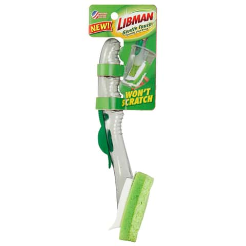 Libman Dish Sponge Dishwand Soap Dispenser w/4 Refills (2 Types) Kitchen Cleaning Bundle Value