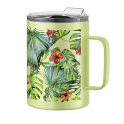 OGGI 14 fl. oz. Green BPA Free Tropical Thermal Travel Mug