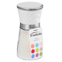 Trudeau Silver/White Glass Salt Mill