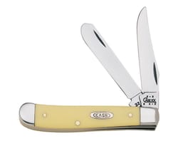 Case Mini Trapper Yellow Carbon Steel 3.5 in. Pocket Knife