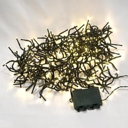 Holiday Bright Lights LED Rice Cluster Clear/Warm White 192 ct Novelty Christmas Lights