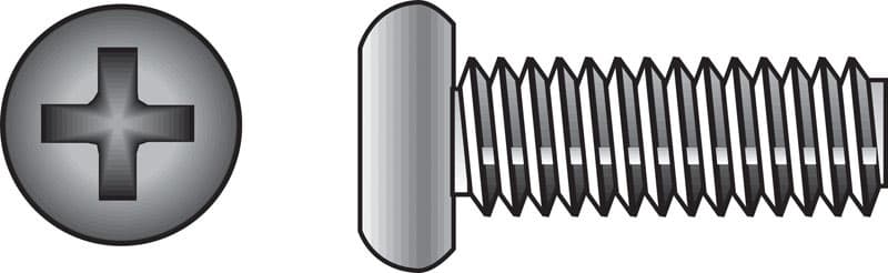 HILLMAN No. 6-32 Ga. X 1/2 in. L Phillips Pan Head Stainless