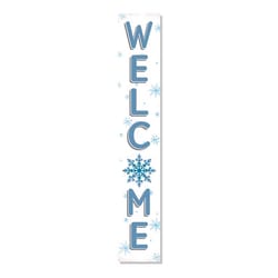 My Word! 46.5 in. Snowflakes Welcome Porch Sign