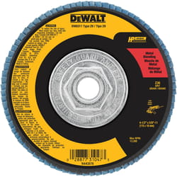 DeWalt 4-1/2 in. D X 5/8-11 in. Zirconia Flap Disc 40 Grit 1 pc