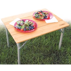 Camco Brown Rectangular Bamboo Folding Table