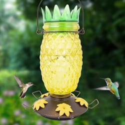 Perky-Pet Hummingbird 28 oz Glass/Plastic Pineapple Nectar Bird Feeder 5 ports