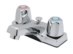 OakBrook Chrome Coastal Two-Handle Bathroom Sink Faucet 4 in.