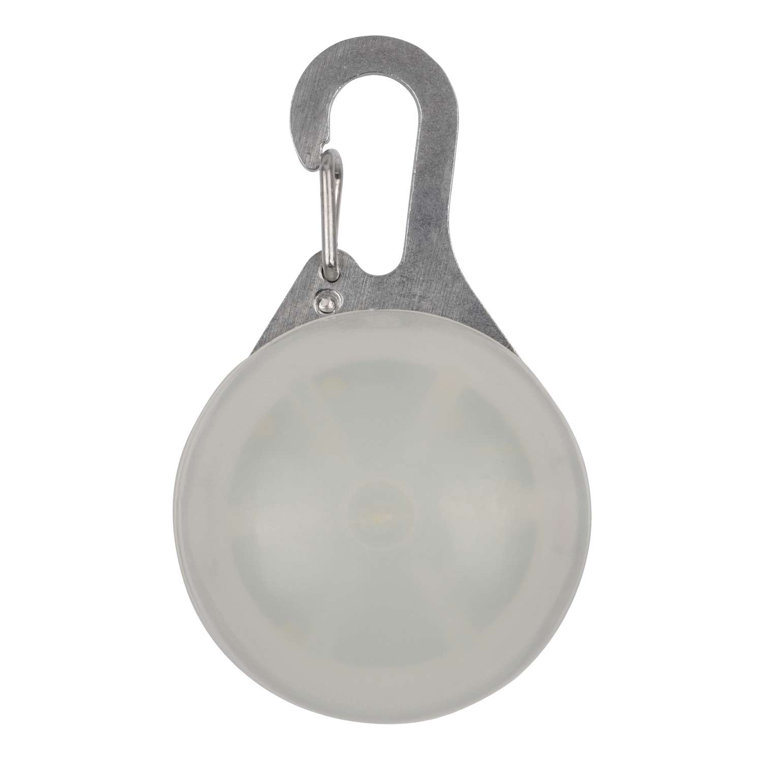 Nite Ize SpotLit 2.12 in. D Stainless Steel White Carabiner w/LED Light Key Holder Nite Ize SpotLit 2.12 in. D Stainless Steel White Carabiner w/LED Light Key Holder