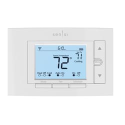 Emerson Sensi Built In WiFi Heating and Cooling Push Buttons Smart-Enabled Thermostat