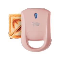 Rise by Dash Pink Metal Nonstick Surface Sandwich Maker