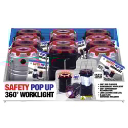 Blazing LEDz 200 lm Black/Red LED Pop Up Lantern