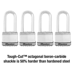 Master Lock Magnum 2 in. W Steel Dual Ball Bearing Locking Weather-Resistant Padlock