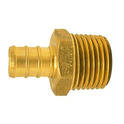 Apollo 1/2 in. PEX Barb in to X 1/2 in. D MPT Brass Adapter