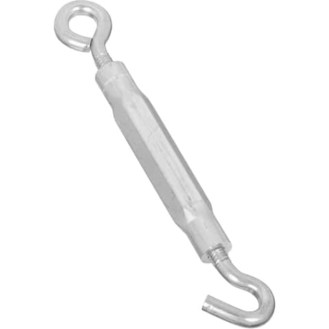National Hardware Zinc-Plated Aluminum/Steel Turnbuckle 55 lb. cap. 6.5 in. L National Hardware Zinc-Plated Aluminum/Steel Turnbuckle 55 lb. cap. 6.5 in. L
