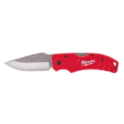 Milwaukee 7-1/4 in. Lockback Folding Pocket Knife Red 1 pk