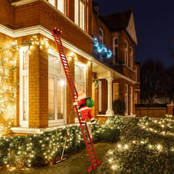 Mr. Christmas LED Multi Climbing Santa 10 ft. Yard Decor