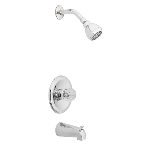 Givingtree Single-Handle 4-Spray 10 in. Round Wall Mount Shower Faucet with Valve - 10 inch - Chrome