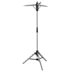 Whitmor 64.5 in. H X 28 in. W X 28 in. D Stainless Steel Tripod Collapsible Clothes Drying Rack