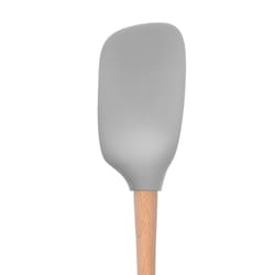 Tovolo Flex-Core Oyester Gray Silicone/Wood Spoonula