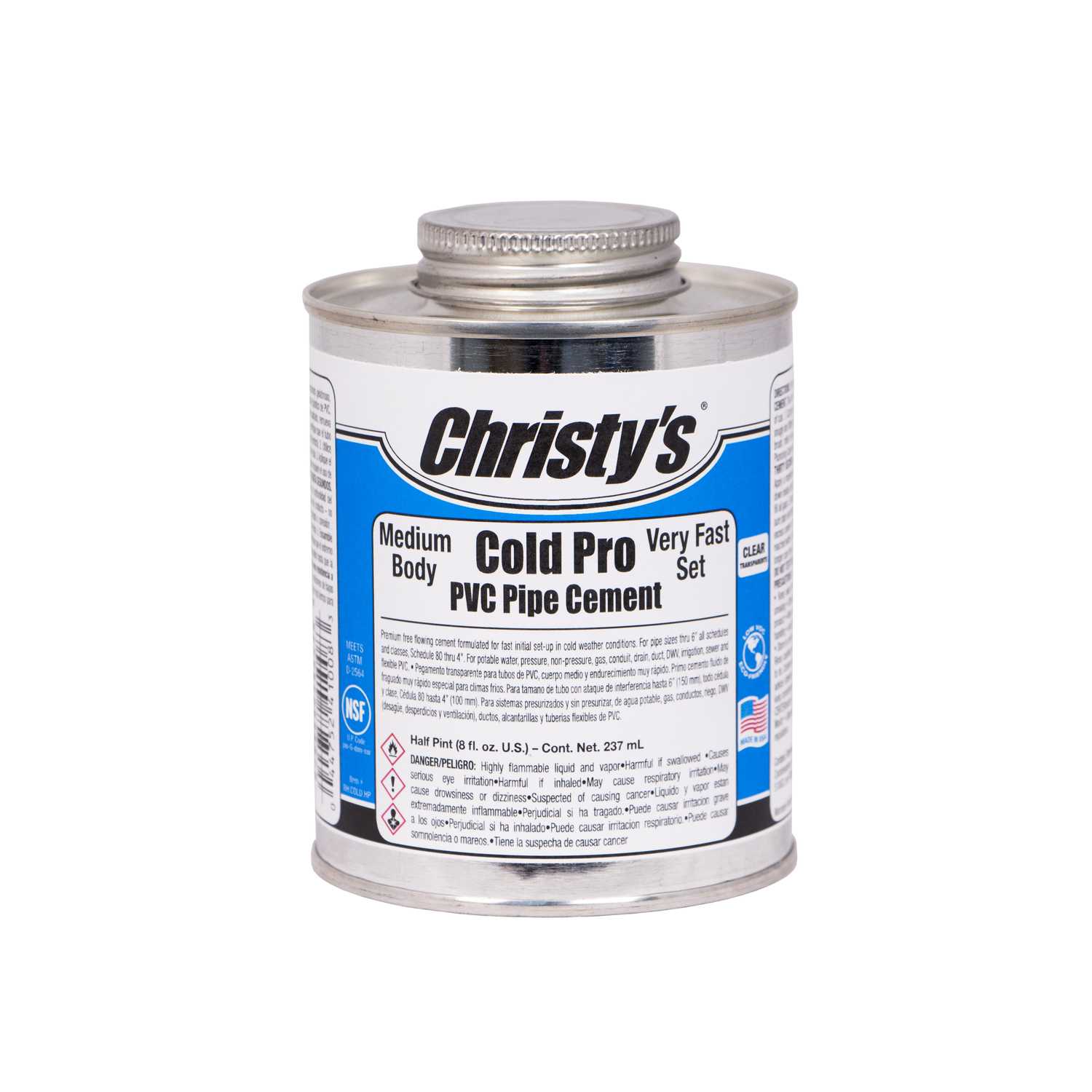 Christys Cold Pro Clear Cement For PVC 8 oz. - Ace Hardware