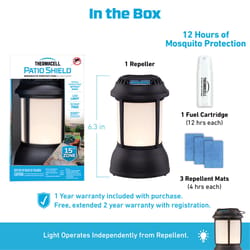 Thermacell Patio Shield Insect Repellent Lantern Device For Mosquitoes/Other Flying Insects 1 pk