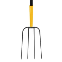 John Deere 4 Tine Steel Manure Fork 48 in. Fiberglass Handle