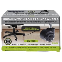 Slipstick 2 in. D Swivel Mold-On Polyurethane Dual Wheel Caster 130 lb 5 pk