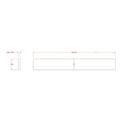 Boltmaster 0.125 in. X 0.75 in. W X 8 ft. L Weldable Aluminum Flat Bar 1 pk Boltmaster 0.125 in. X 0.75 in. W X 8 ft. L Weldable Aluminum Flat Bar 1 pk
