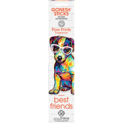 Gonesh Multicolored Paw Prints - Jasper Scent Sticks Incense 1 oz