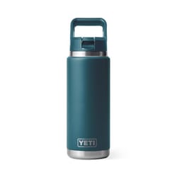 YETI Rambler 26 oz Agave Teal BPA Free Color Match Straw Cap Bottle with Straw Cap