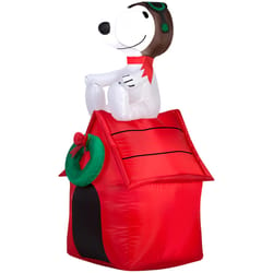 Gemmy LED Peanuts 3.5 ft. Snoopy on House Inflatable