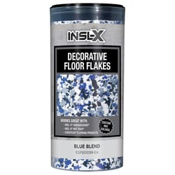 Insl-X Indoor and Outdoor Blue Blend Decorative Floor Flakes 12 oz