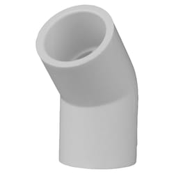 Charlotte Pipe Schedule 40 1/2 in. Slip X 1/2 in. D Slip PVC 45 Degree Elbow 1 pk