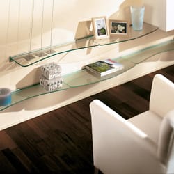 Dolle 0.31 in. H X 23.6 in. W X 7.9 in. D Clear Glass Shelf Board