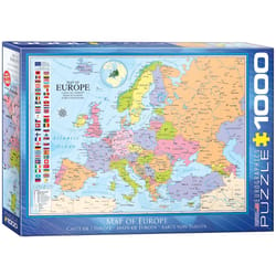 Eurographics Map of Europe Jigsaw Puzzles Multicolored 1000 pc